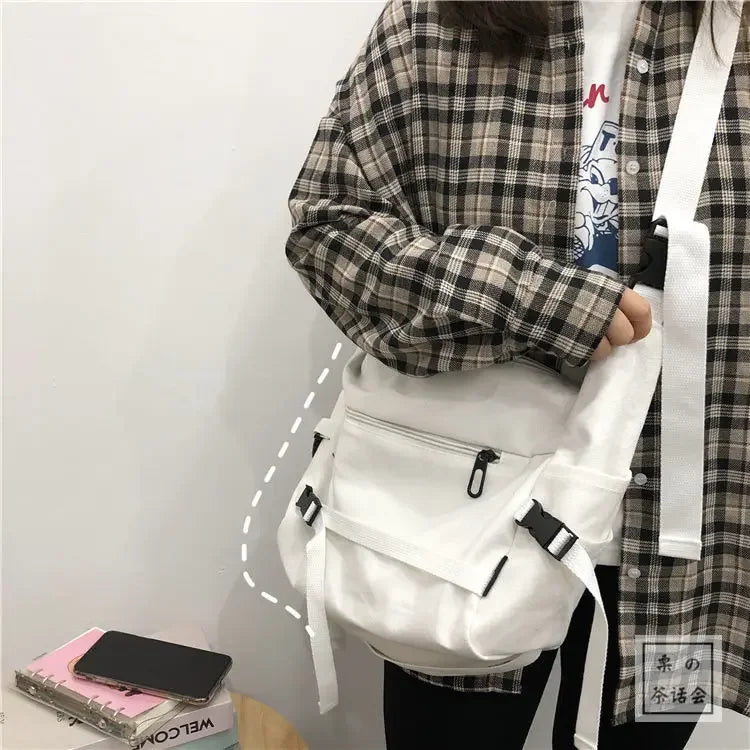 Stylish Canvas Messenger Bag | Versatile & Spacious Travel Companion