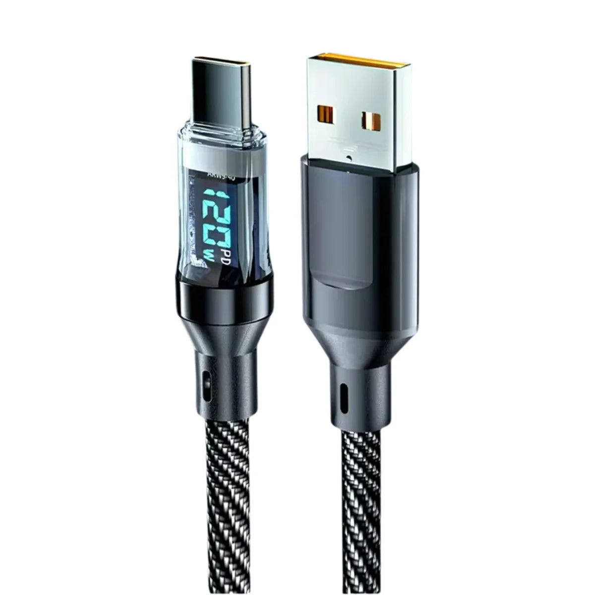 Smart Fast Charging Cable 60W 120W with LED Screen - Versatile & Durable