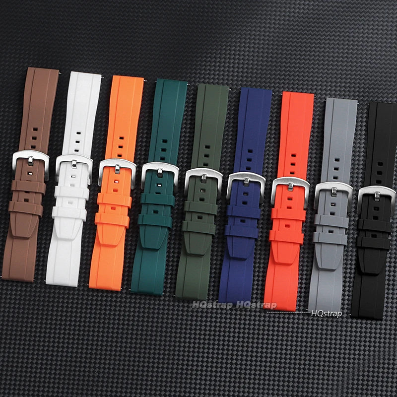 Quick Release Silicone Rubber Watch Strap | Soft Sports Watchband