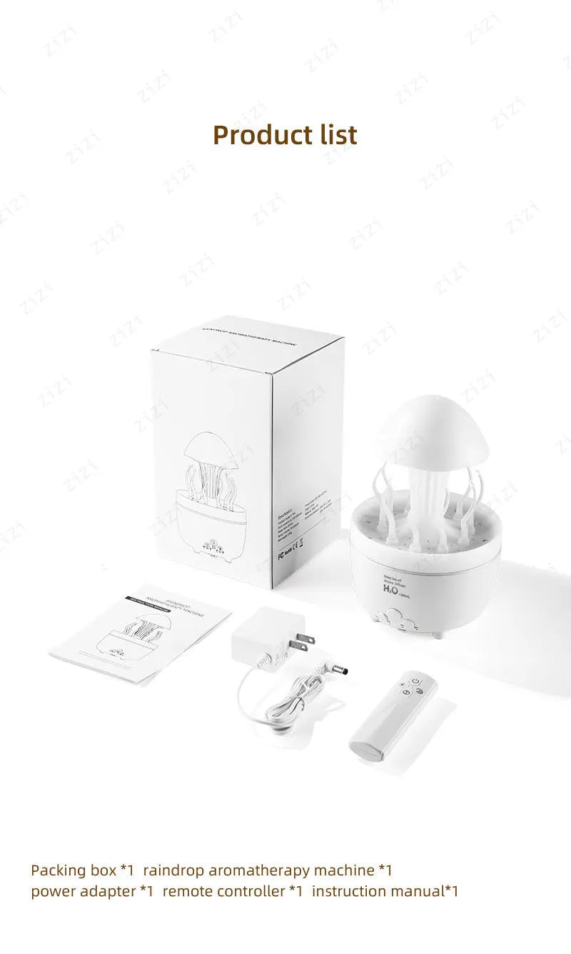 Colorful Night Light Aromatherapy Humidifier | Relaxing Bedroom Decor