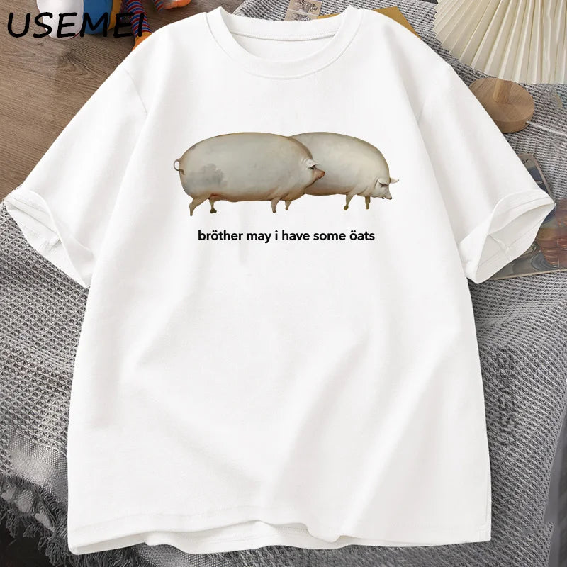 Funny Pig Graphic T-Shirt for Men and Women | Casual Summer Tee
