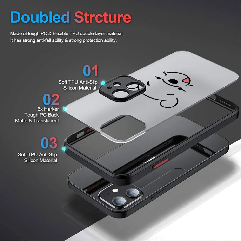 Funda de iPhone Bonita | Carcasa Mate de Lujo a Prueba de Golpes para Protección