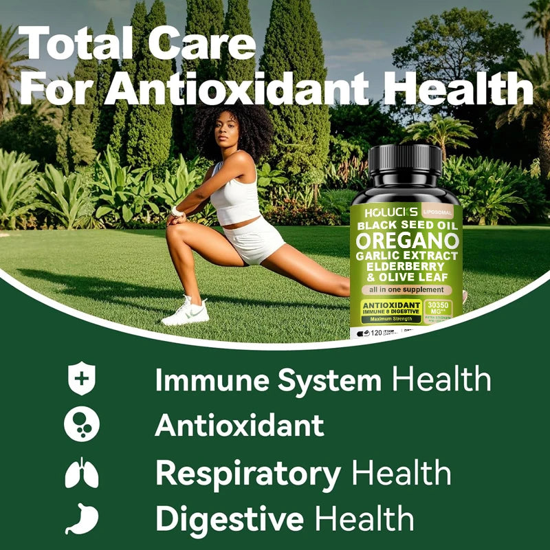 10 in 1 Oregano Oil Supplement with Immune & Digestive Support