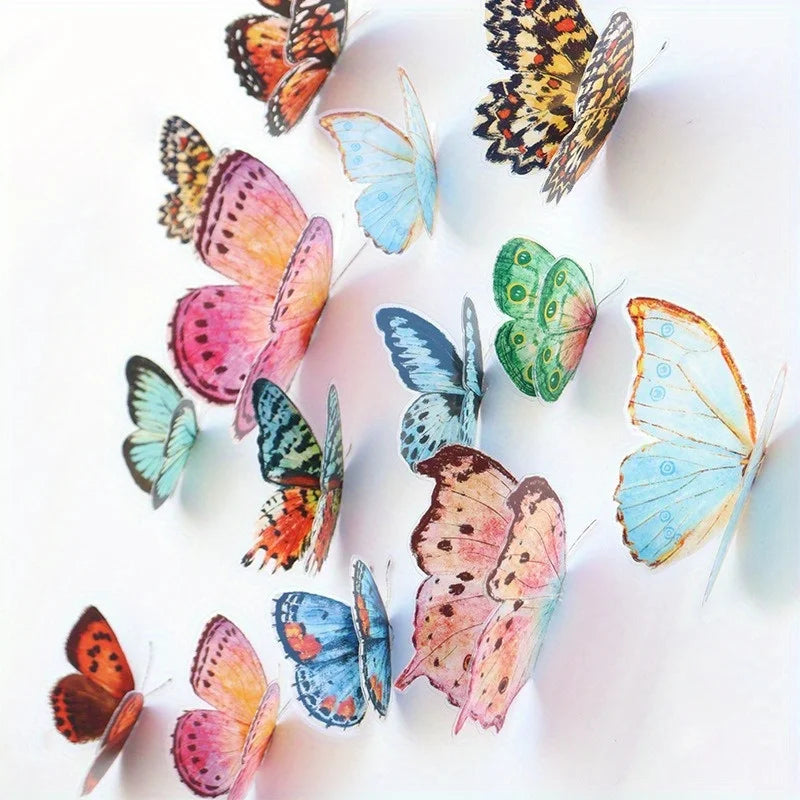 36pcs Lifelike Butterfly Decorations Set | Vibrant Wedding & Party Decor