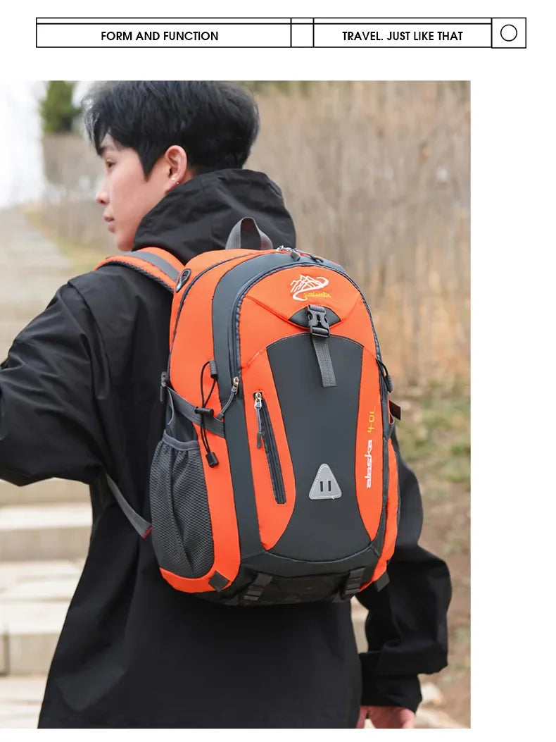 Waterproof Nylon Backpack for Hiking and Outdoor Adventures