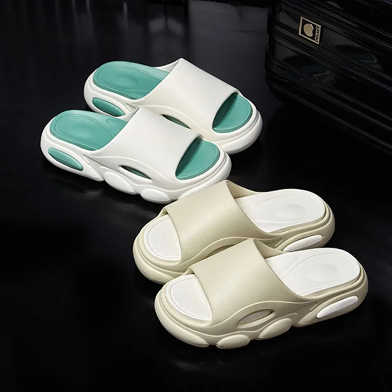 Men's Summer Sandals - Soft Cloud House Platform Slides for Beach