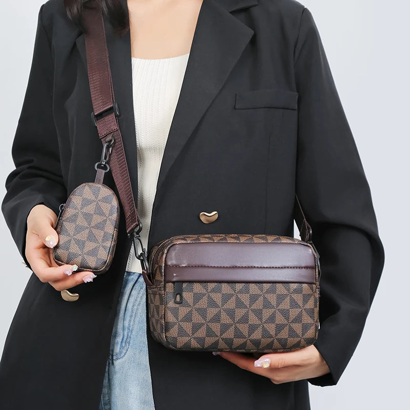 Colorblock Shoulder Bag | Trendy Patchwork Crossbody Purse
