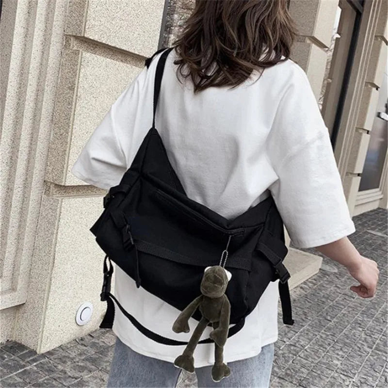 Stylish Canvas Crossbody Bag for Women | Versatile Messenger Purse