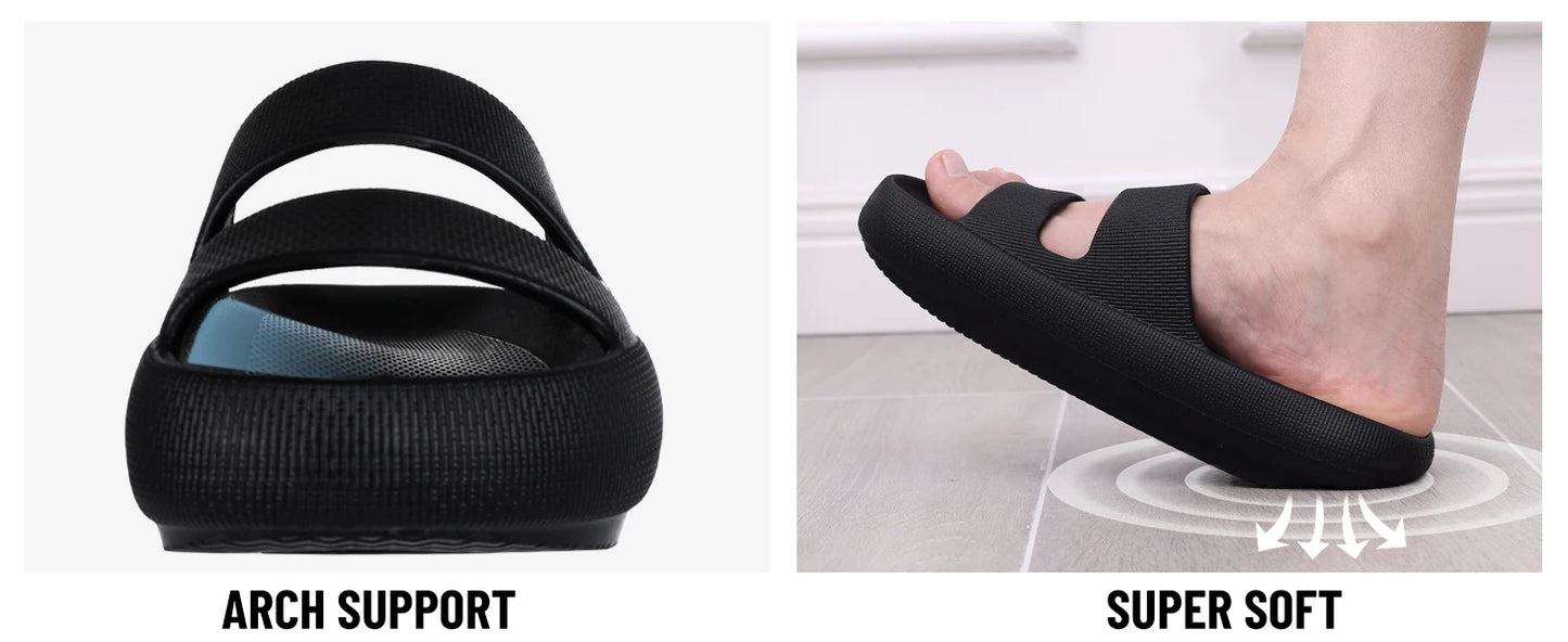 Lightweight Women's Orthopedic Slide Sandals | Summer Cloud Slippers
