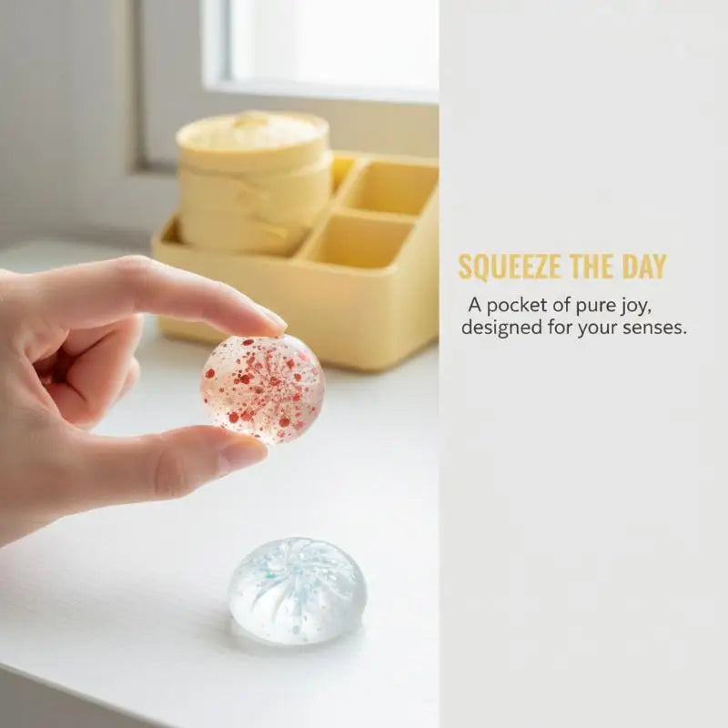 Crystal Bun Cute Mini Soup Dumpling Shaped Stress-relief Squeeze Toy, Venting Office Prank Toy, Slow Rebound, Fun Gift
