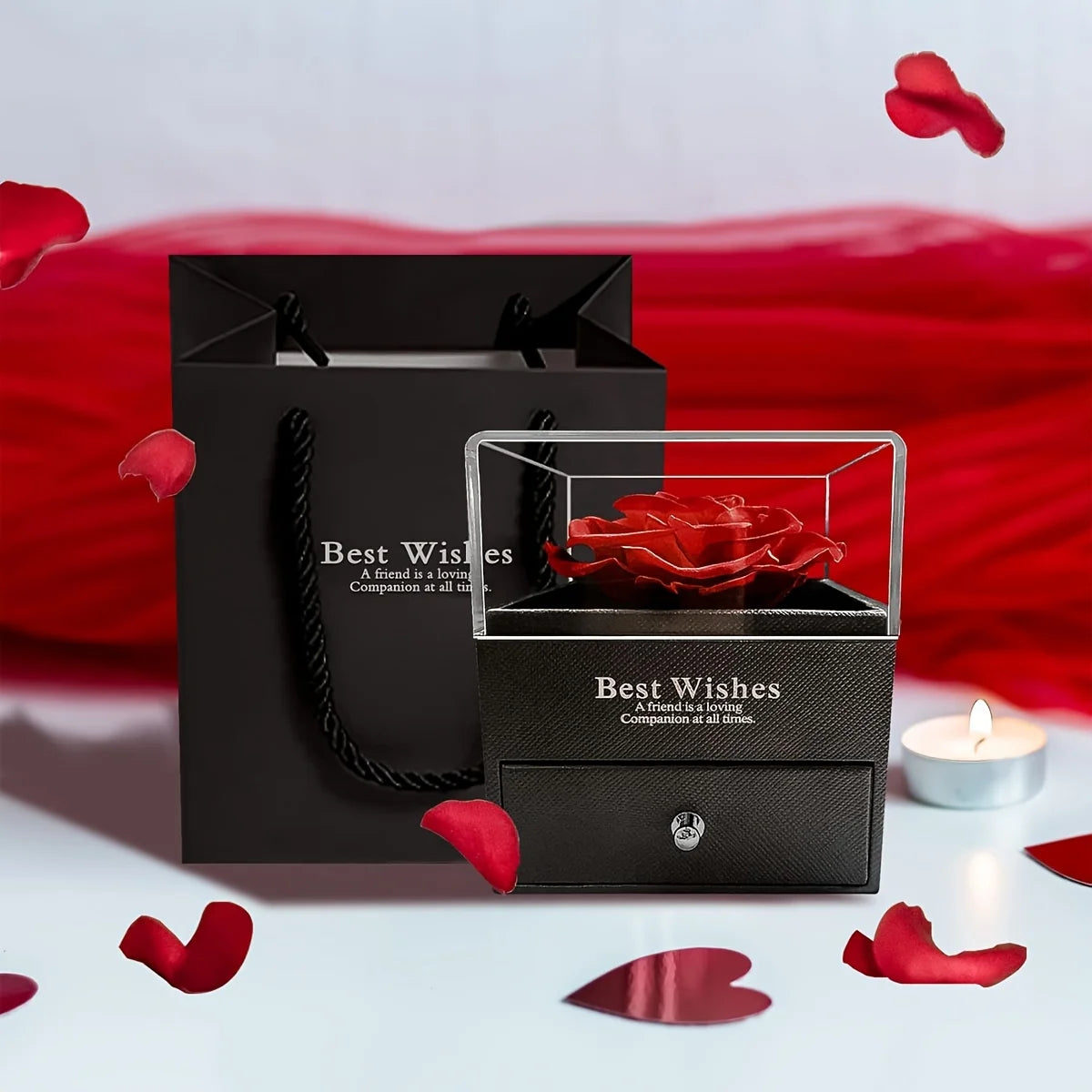 Rose Soap Gift Box with MOM Necklace | Perfect Gift for Mom