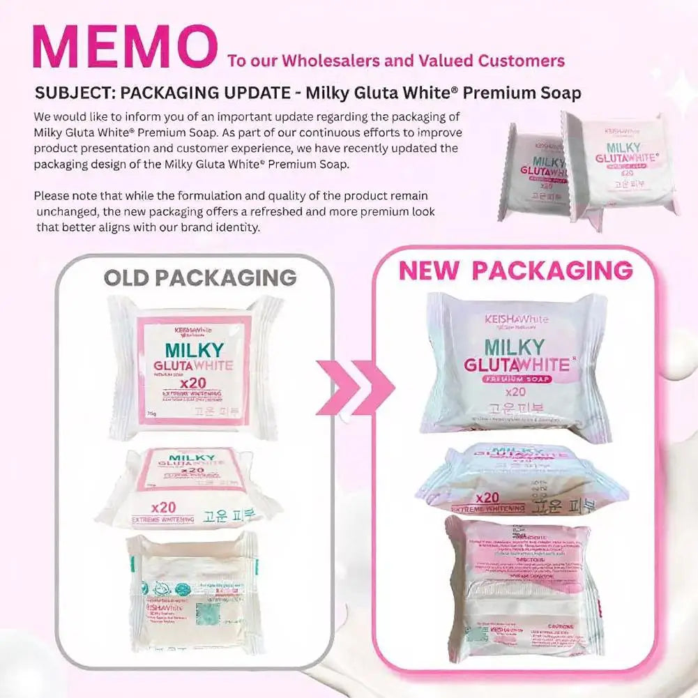 Premium Korean Glutathione Milk Soap | Deep Cleansing & Nourishing