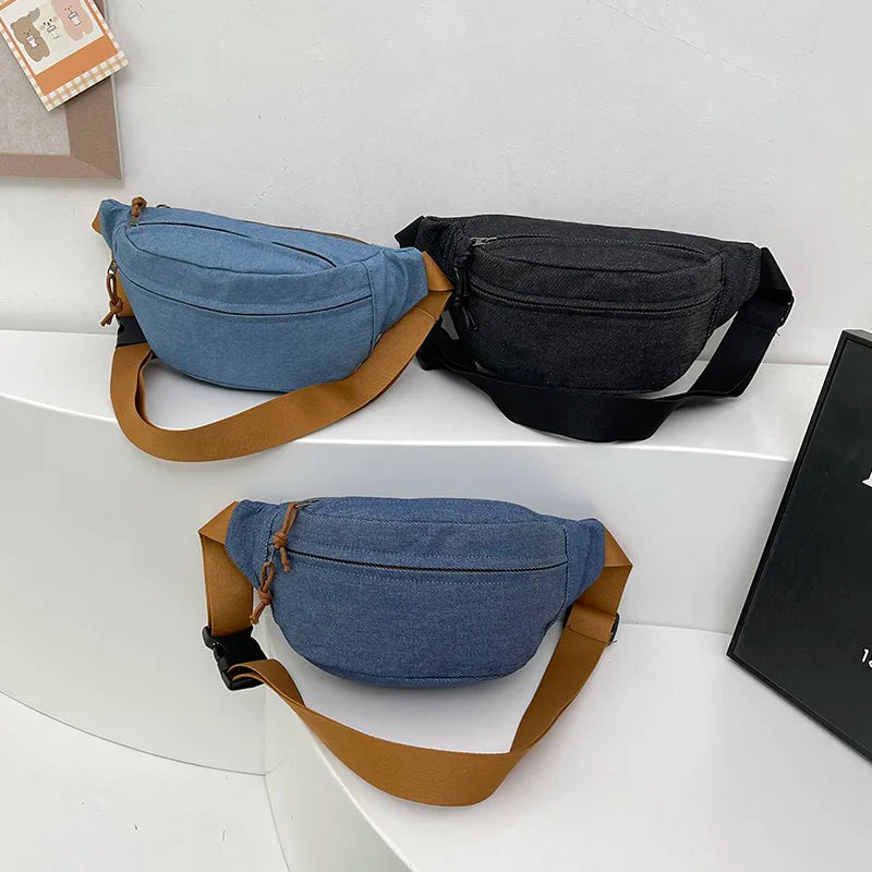 Casual Corduroy Belt Bags for Women | Stylish Fanny Pack