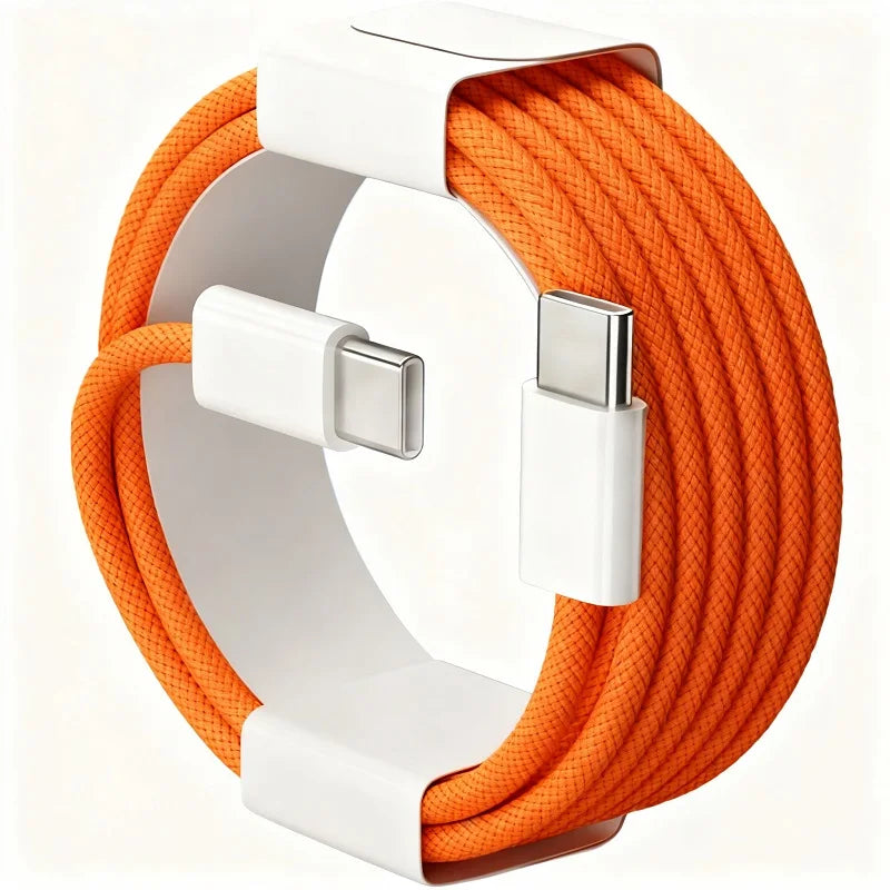 60W USB-C Fast Charger Cable | Nylon Braided Data Transfer