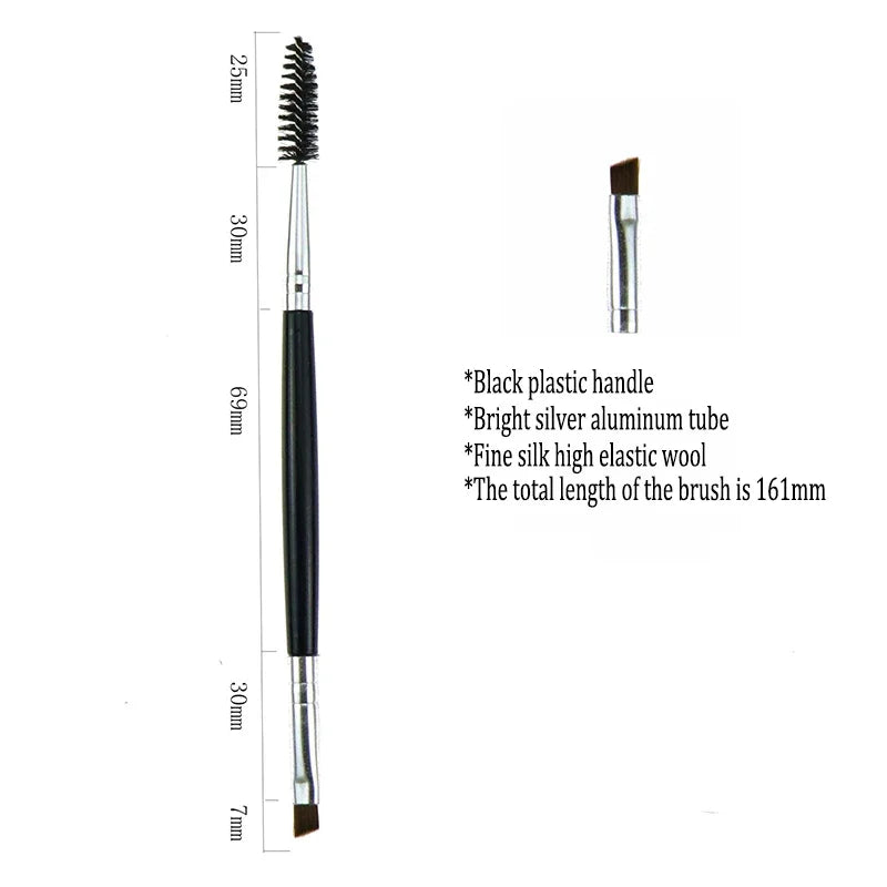 Professional Microbrow Eyebrow Brush | Dual-Use Brow Eyeliner & Concealer Brush with Wool Fiber Bristles 2026