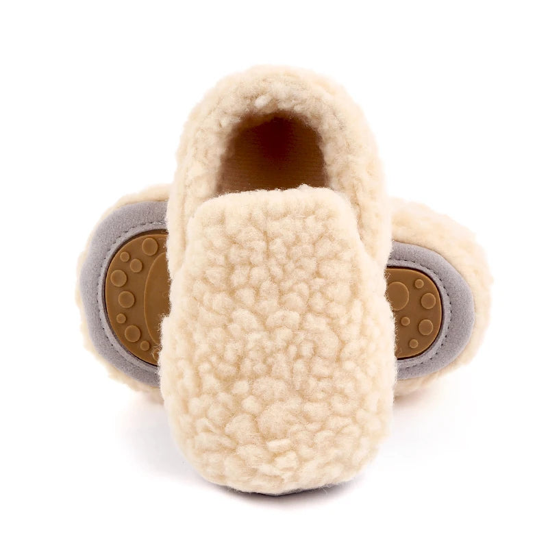 Soft Cotton Baby Prewalking Shoes | Non-Slip Winter Footwear