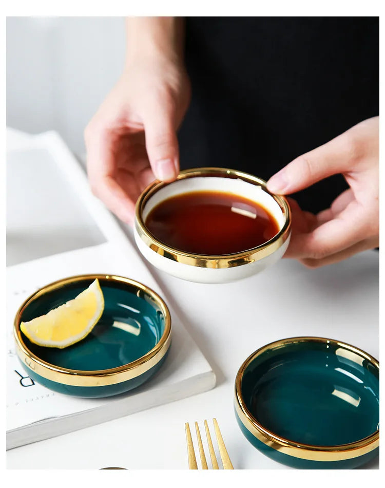 Elegant Ceramic Small Dishes for Sauces | Perfect Dining Accessory