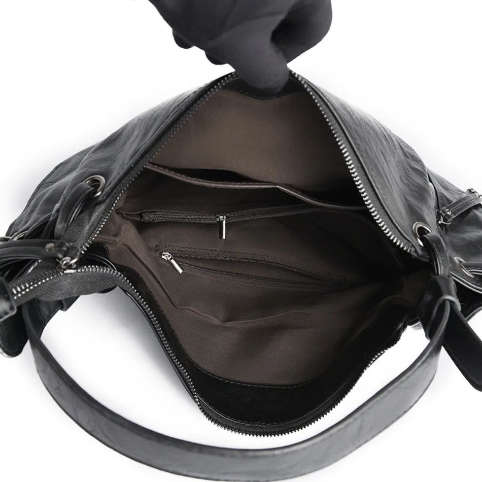 Stylish Large Capacity PU Leather Handbags for Women