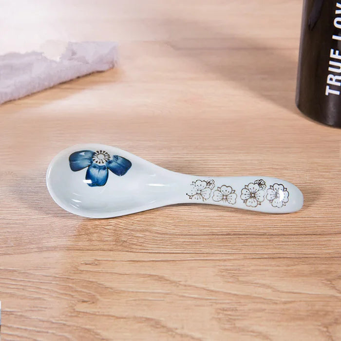 Japanese-Style Ceramic Multi-Function Spoon | Retro Kitchenware