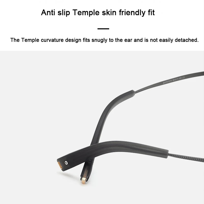 Ultralight Double Bridge Pilot Eyeglasses | Pure Titanium Frames