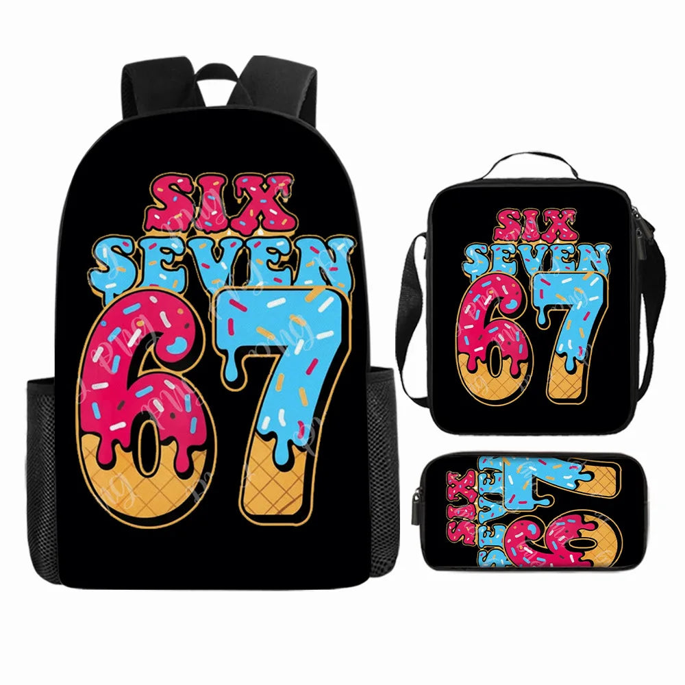 Cute Anime-Inspired Backpack & Lunch Bag Set for Students