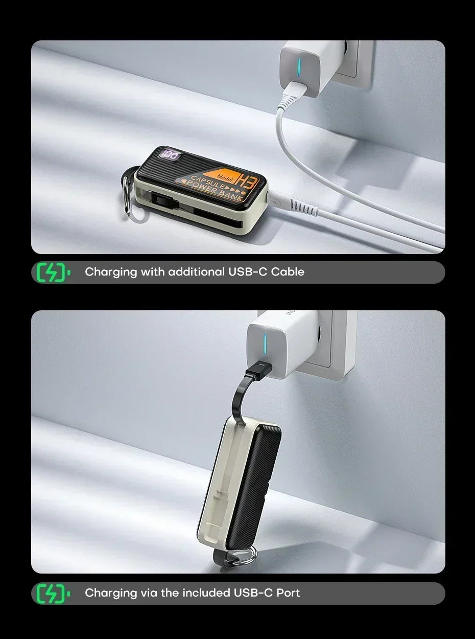 20000mAh Mini Power Bank with PD20W Fast Charging & Digital Display