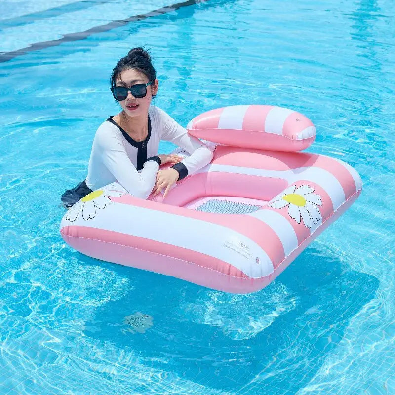 Inflatable Water Hammock Pool Float | Comfortable Beach Lounger