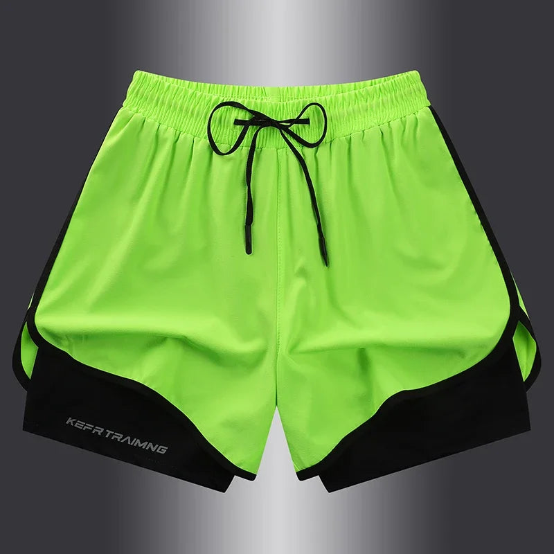 Men's & Women's Anti-Glare Double Layer Sports Shorts | Summer Style