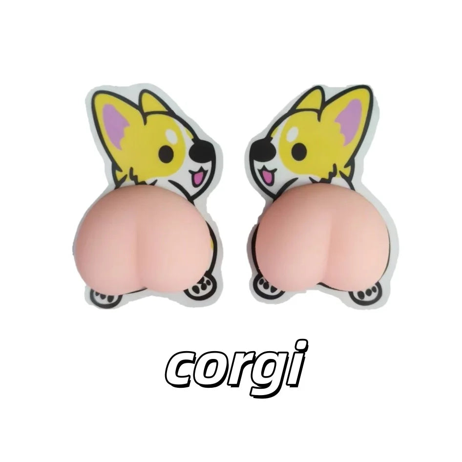 3D Shiba Inu Stickers | Cute Chubby Self-Adhesive Dog Decor