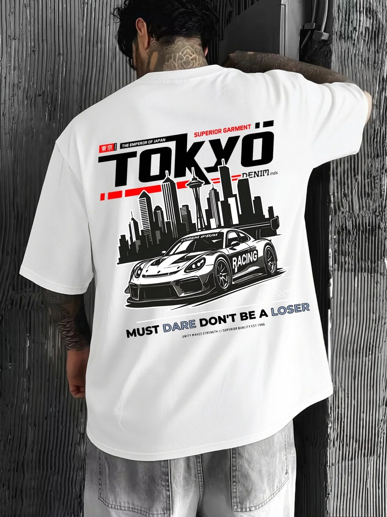 Men's Cotton Casual T-Shirt | Stylish Japanese Tokyo Design