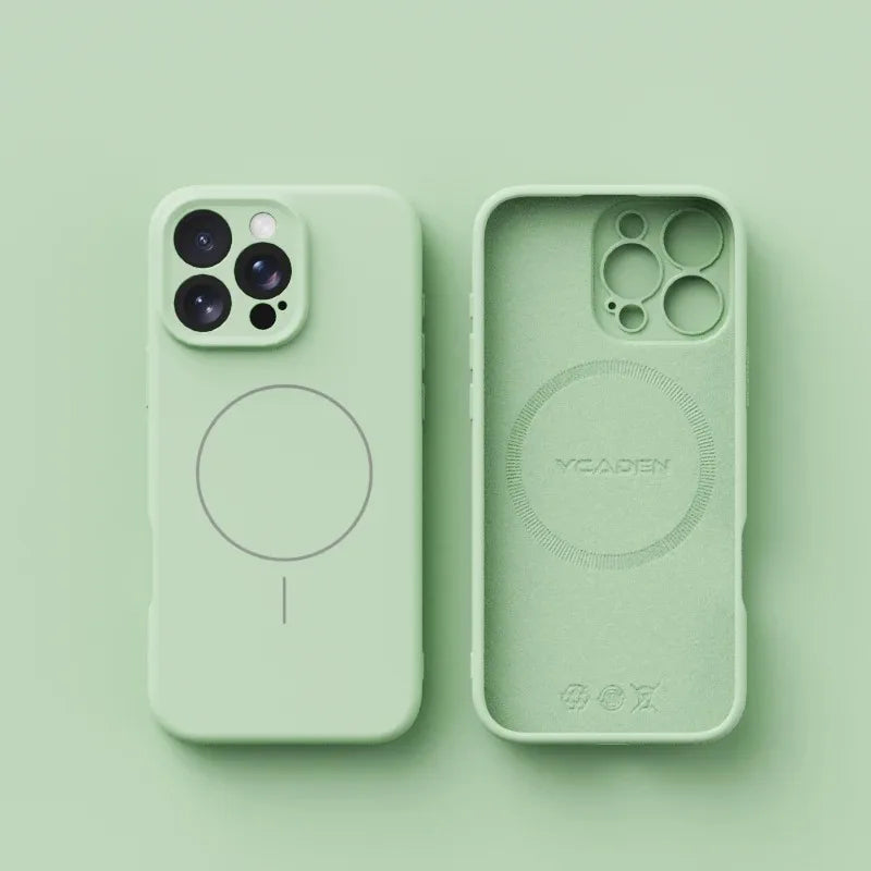 Magnetic Luxury Wireless Charger Case for iPhone | Soft Silicone