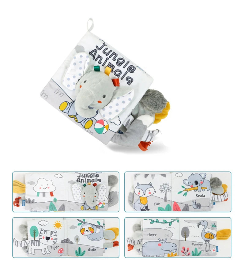 Soft Baby Cloth Animal Book | Engaging Sensory Learning Toy