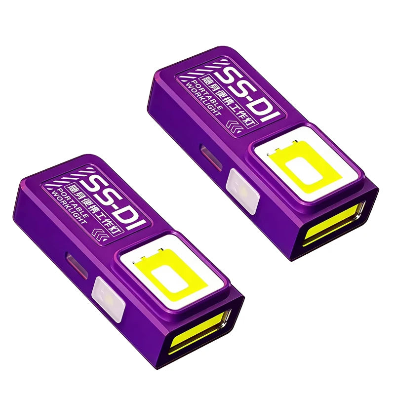 Mini linterna LED COB | Luz recargable USB C resistente al agua