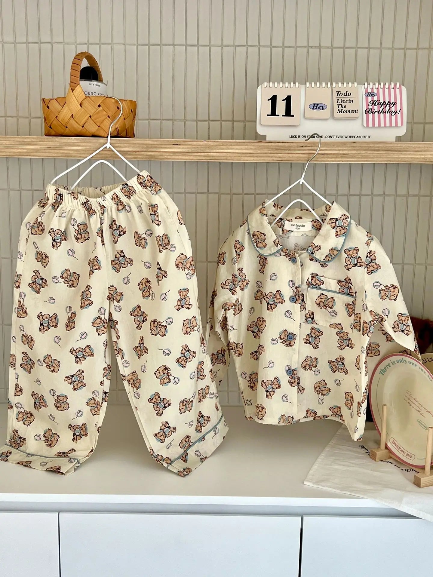 Spring Children's Cartoon Homewear Outfits | Cute Pajamas Set