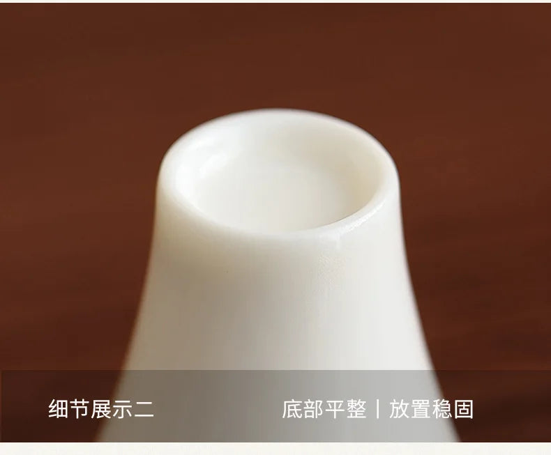 Elegante Copa de Vino Blanco de Cerámica Estilo Japonés | Exquisito Regalo de Cristalería