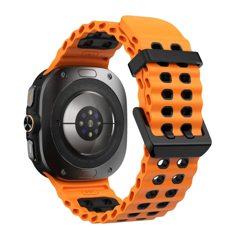 Silicone Sports Strap for Galaxy Watch | Breathable Marine Band