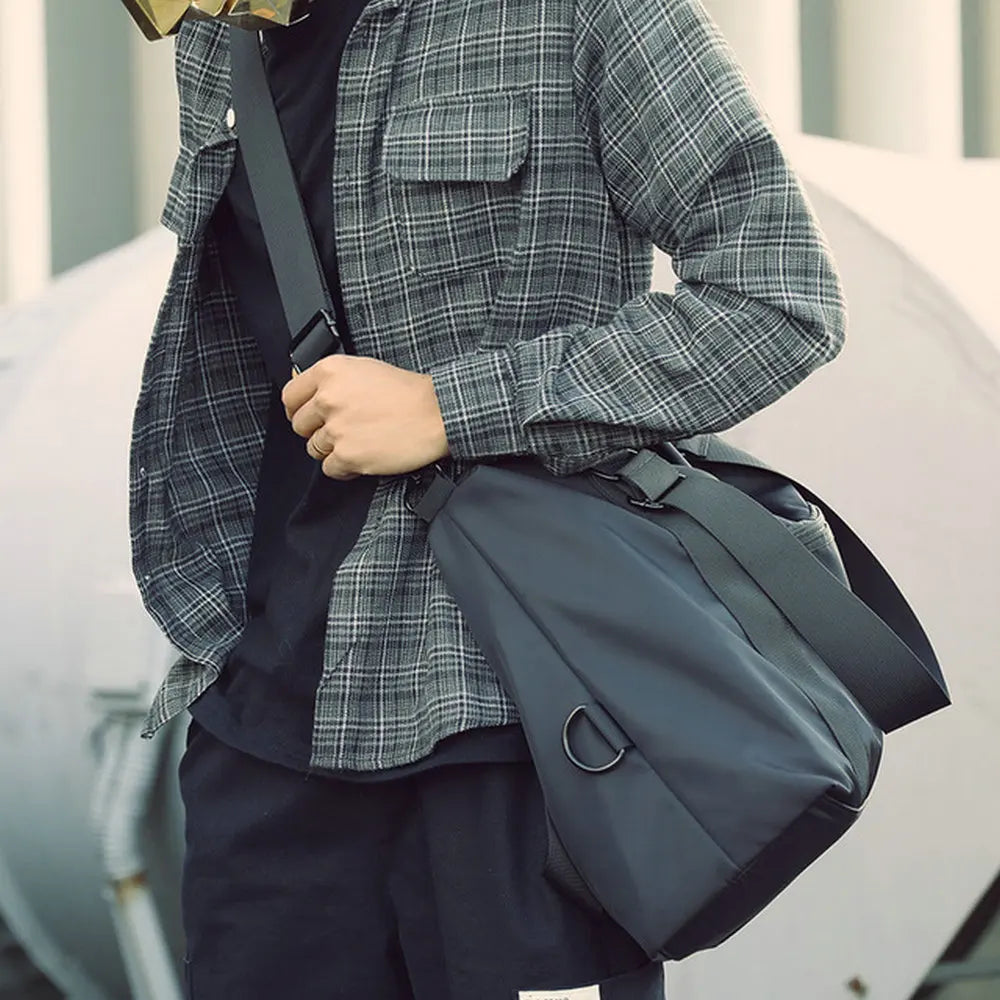 Men's Lightweight Nylon Travel Bag | Large Capacity Messenger Tote
