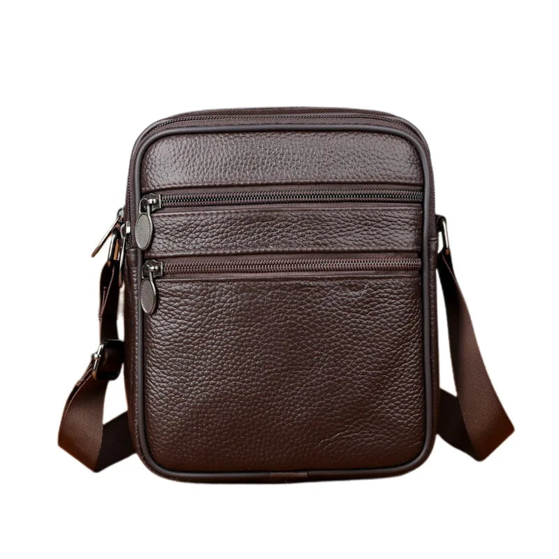 Men's Casual Sling Messenger Bag | Genuine Leather Crossbody