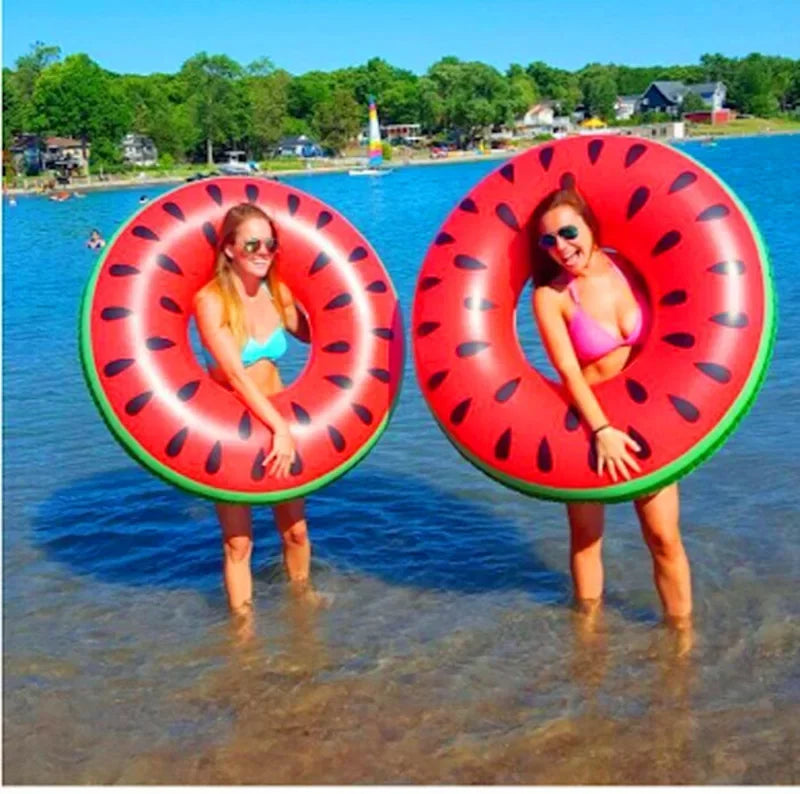 Watermelon Pool Floats | Fun Inflatable Swimming Ring for All Ages