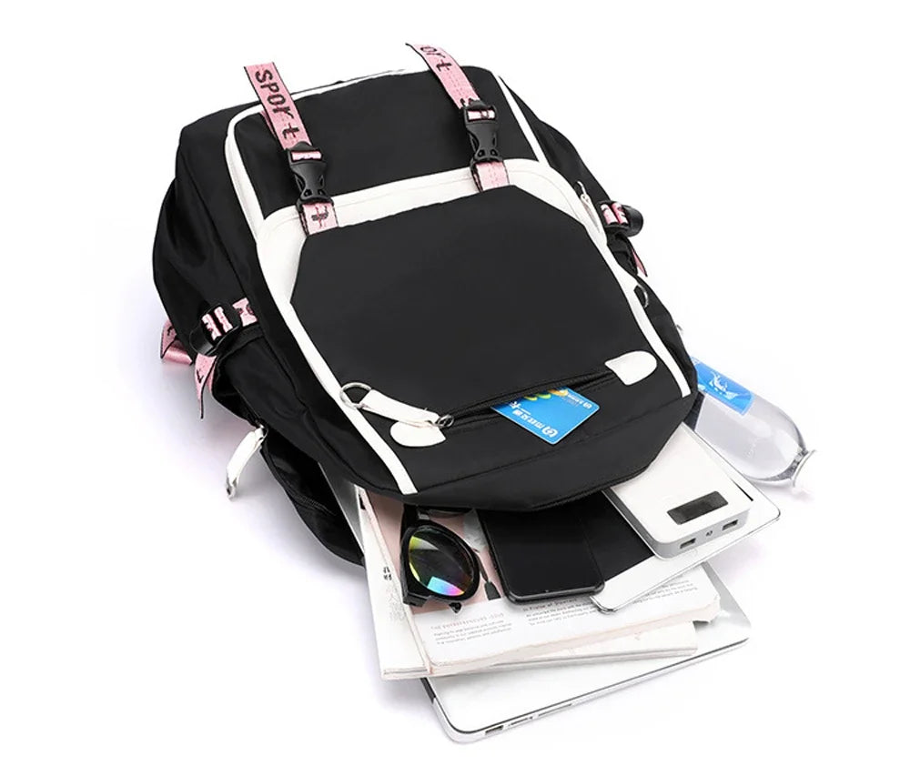 Cute Anime Cat Kawaii Backpack for Girls | Perfect Back to School Bag