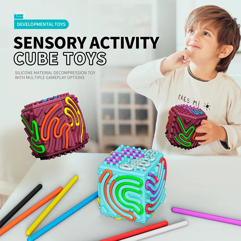 Multi-Faceted Sensory Activity Board for Kids | Motor Skills Toy