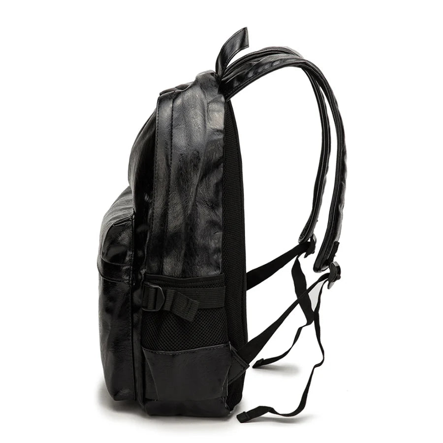 Stylish PU Leather Large Capacity Ladies Backpack | Versatile & Chic