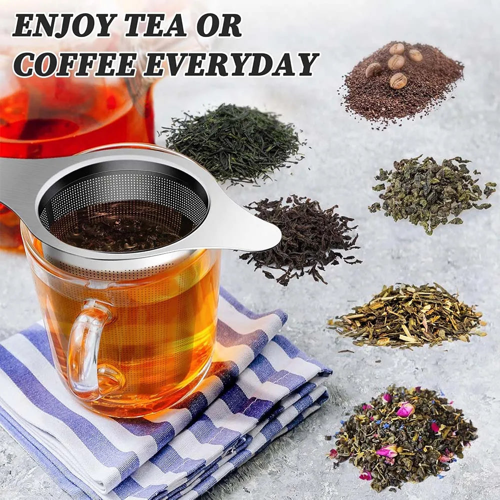 304 Stainless Steel Loose Leaf Tea Infuser with Lid | Brew Perfect Tea & Coffee