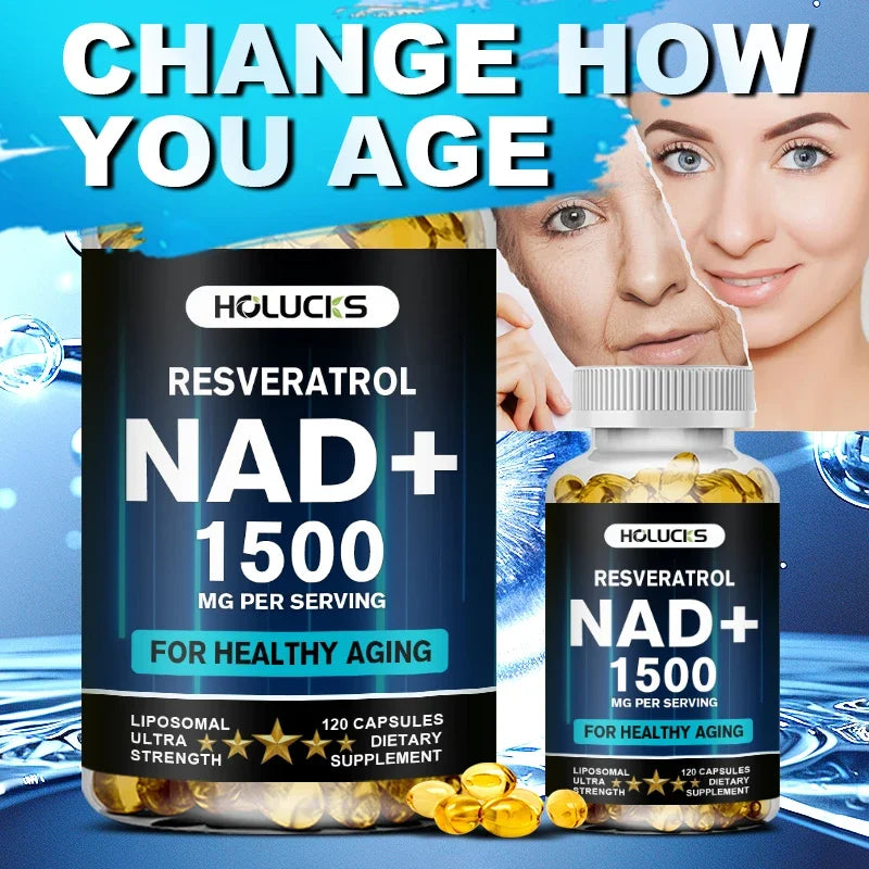NAD+ Resveratrol Capsules | Support Cellular Health & Anti-Aging