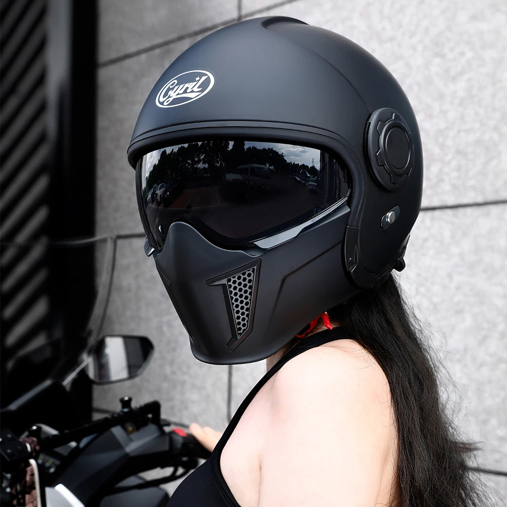 Lightweight Convertible Full Face Helmet for Electric Scooters