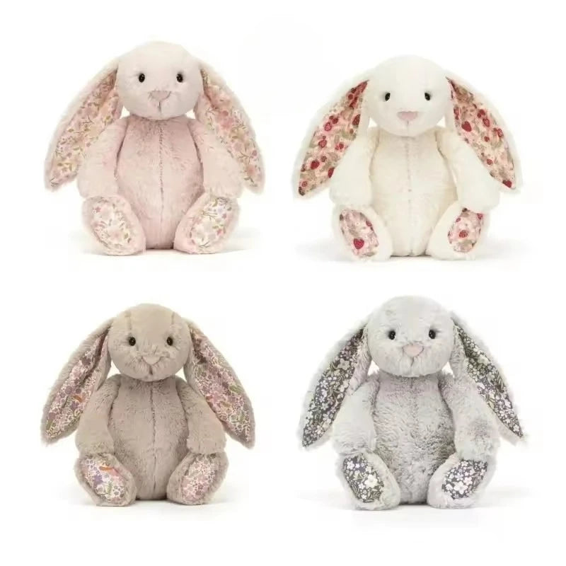 Cute Rabbit Plush Toy with Floral Ears | Ideal Kids Gift