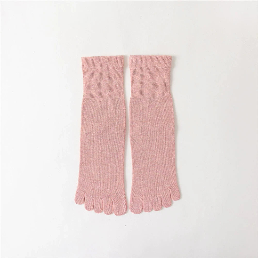 Compression Yoga Five Finger Socks for Women | Non-Slip Fitness Gear