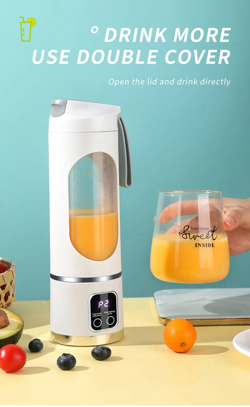 Portable Fruit Juicer | USB Rechargeable Blender for Smoothies