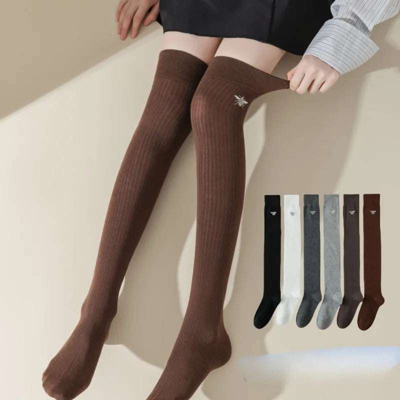 Stylish Women's Cotton Thigh High Stockings | Trendy and Comfortable