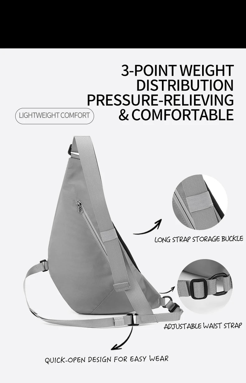 Versatile Outdoor Chest Bag | Large Capacity Sports Messenger Bag